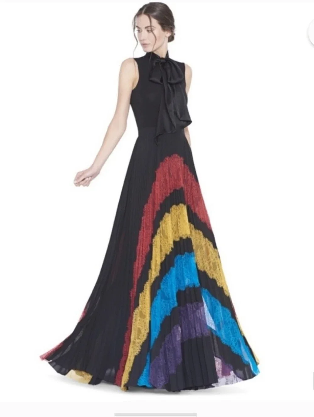 Alice + Olivia Pleated Maxi Skirt Size 4